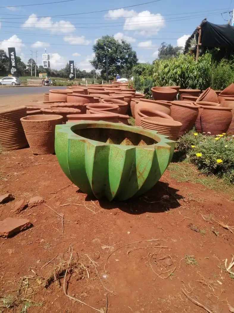 Clay pots and decorative planters